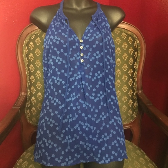 Elena Gilbert Anthropologie Zoa dotted silk top - Picture 1 of 3